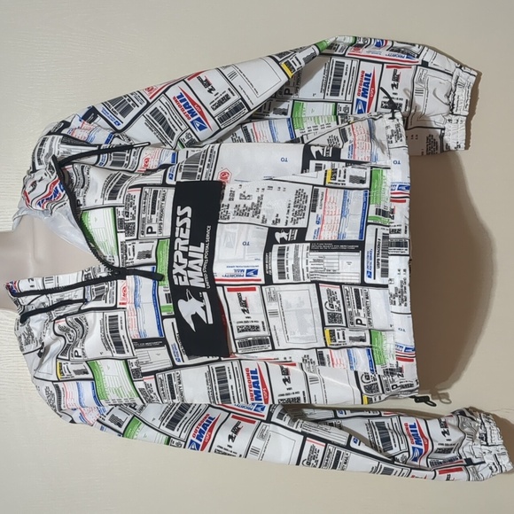 Forever 21 USPS Label EXPRESS MAIL Hooded  1/4 zipp Women's S - Picture 1 of 10